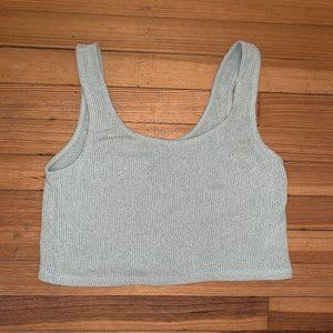 Zara Green Cropped Tank Top